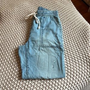 Aerie drawstring denim joggers